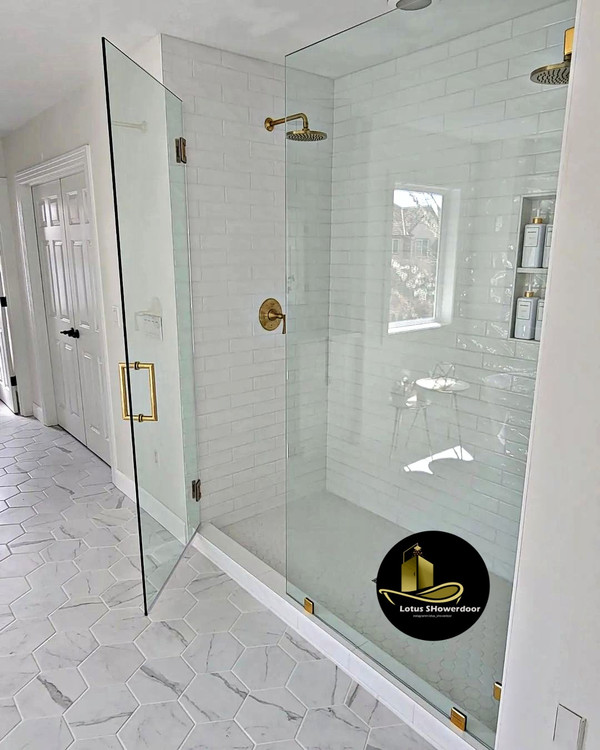 کابین دوش فریم لس لولایی با شیشه سکوریت 8 میل